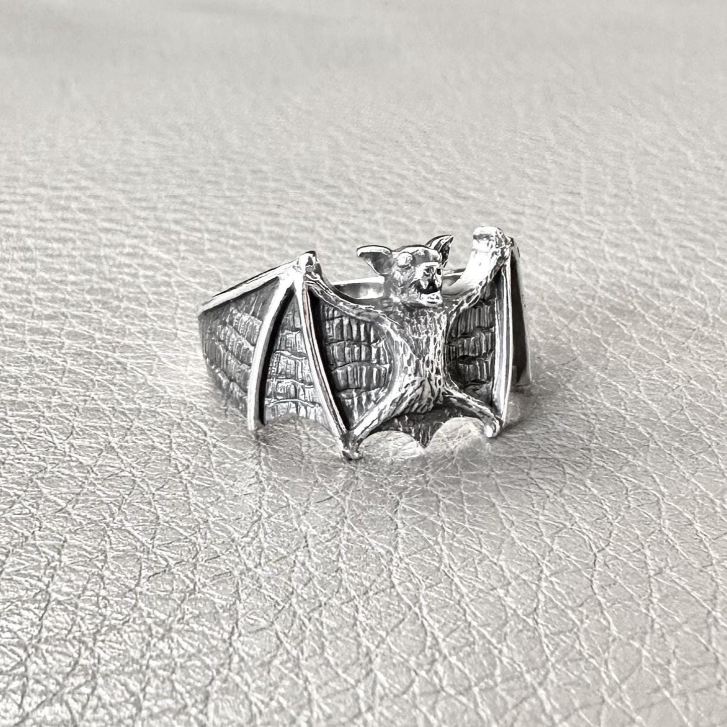 Bat Totem Vampire Wiccan Style Ring
