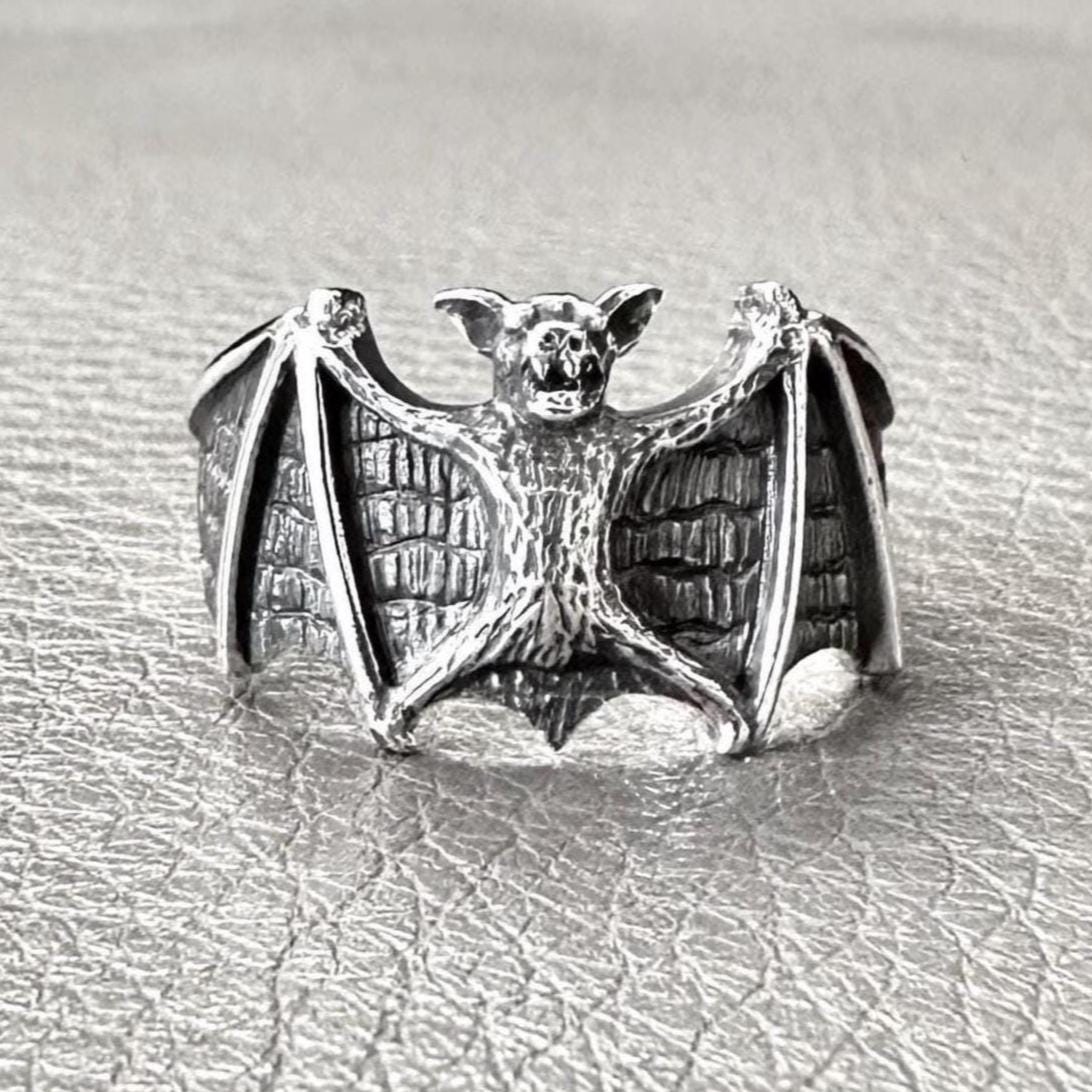 Bat Totem Vampire Wiccan Style Ring