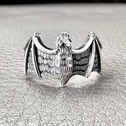 Bat Totem Vampire Wiccan Style Animal Ring