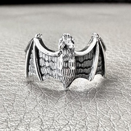Bat Totem Vampire Wiccan Style Animal Ring