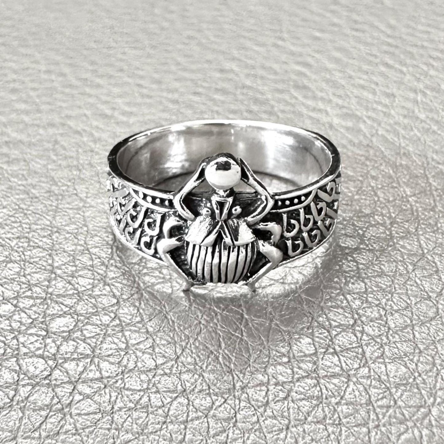 Scarab Ancient Egyptian Beetle Bug Scarabaeus Ring
