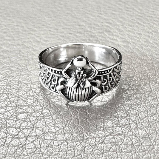 Scarab Ancient Egyptian Beetle Bug Scarabaeus Ring