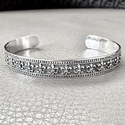 Fleur De Lis Bracelet Musketeer French Lily Cuff