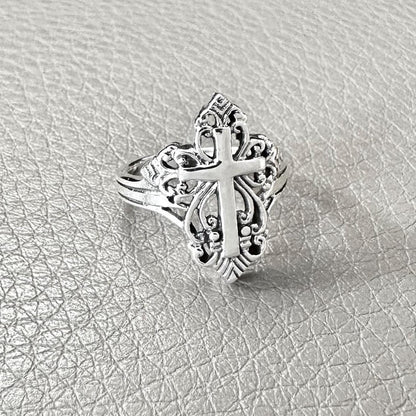Cross Jesus Christ Crucifix God Cross Ring