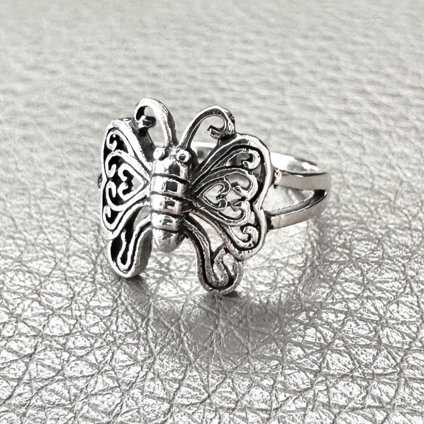Butterfly Flying Insect Women Ring