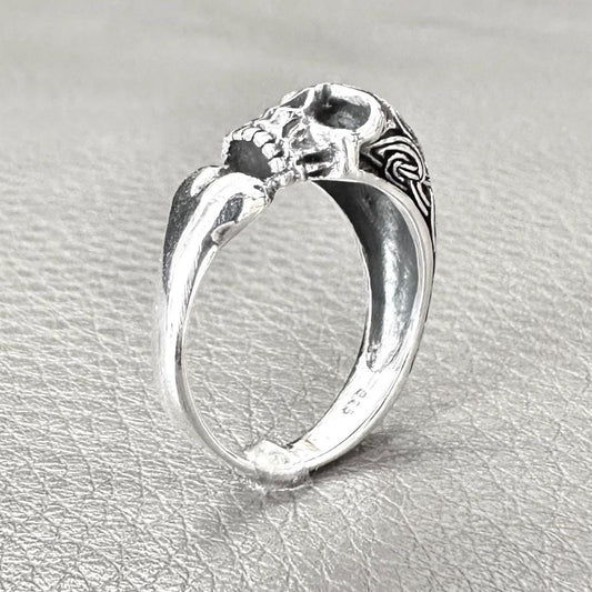 Skull Gothic Pirate Skull Punk Skeleton Biker Ring