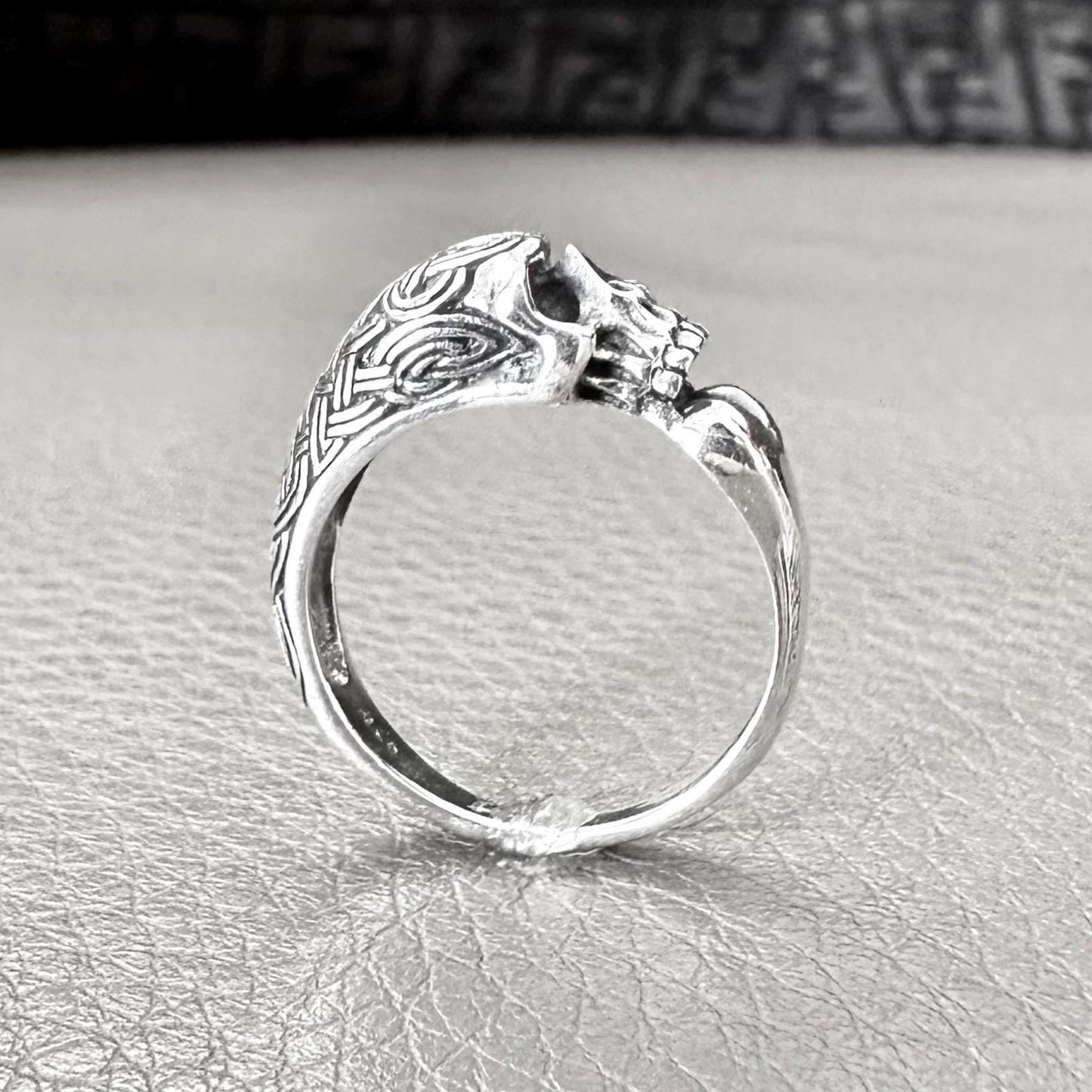 Skull Gothic Pirate Skull Punk Skeleton Biker Ring