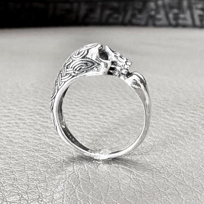 Skull Gothic Pirate Skull Punk Skeleton Biker Ring
