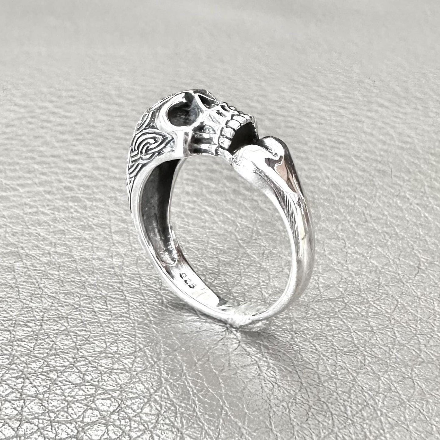 Skull Gothic Pirate Skull Punk Skeleton Biker Ring