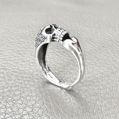Skull Gothic Pirate Skull Punk Skeleton Biker Ring