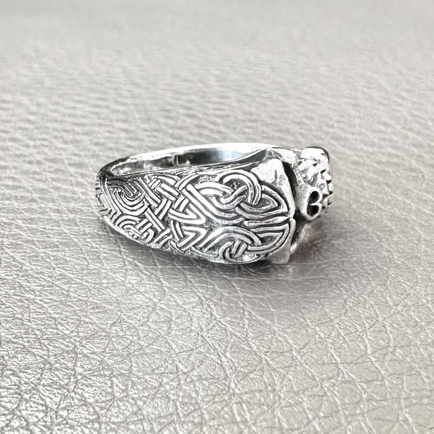 Skull Gothic Pirate Skull Punk Skeleton Biker Ring