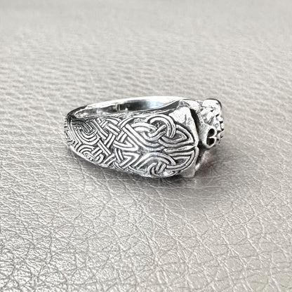 Skull Gothic Pirate Skull Punk Skeleton Biker Ring