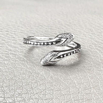 Black Mamba Bohemian Snake Serpent Ouroboros Ring