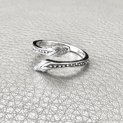 Black Mamba Bohemian Snake Serpent Ouroboros Ring