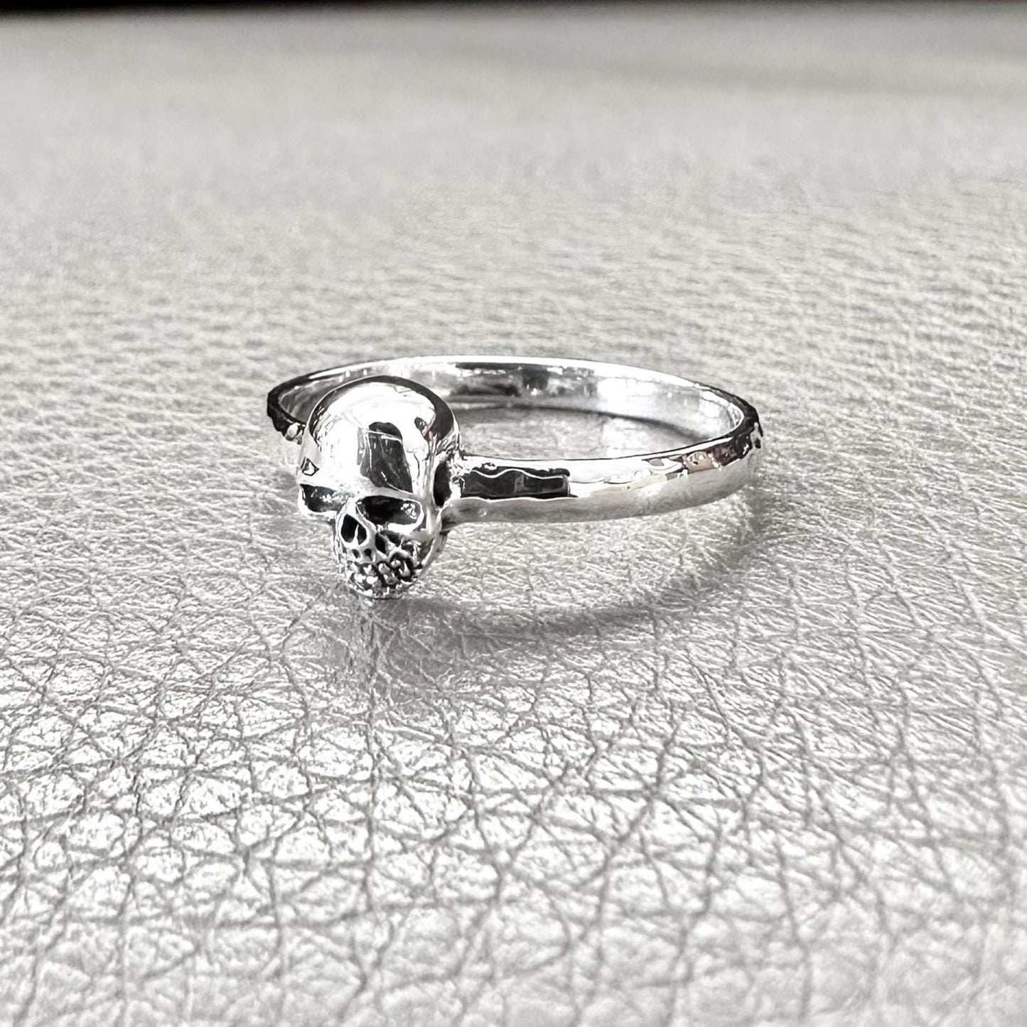 Small Skull Gothic Pirate Punk Skeleton Biker Ring