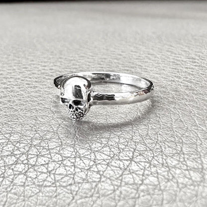Small Skull Gothic Pirate Punk Skeleton Biker Ring