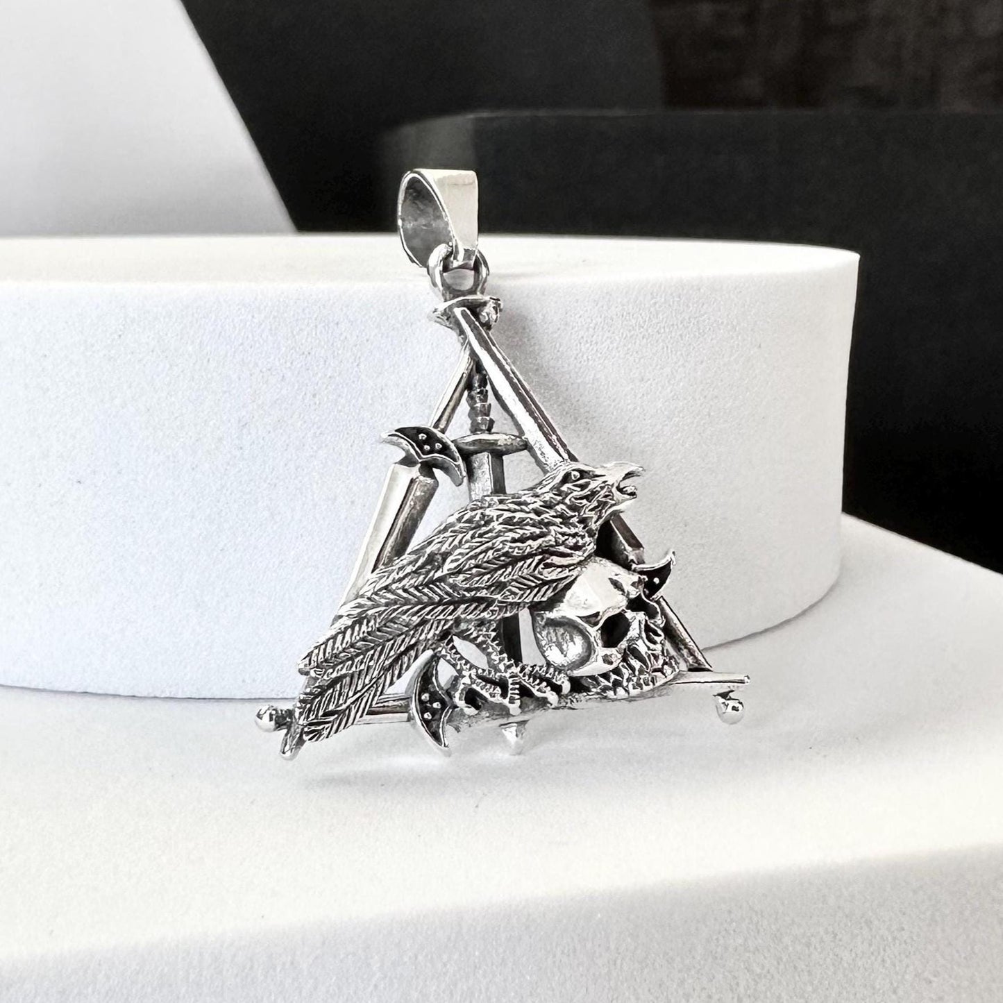 Odin's Raven Viking Raven Bird Crow Pendant/Necklace