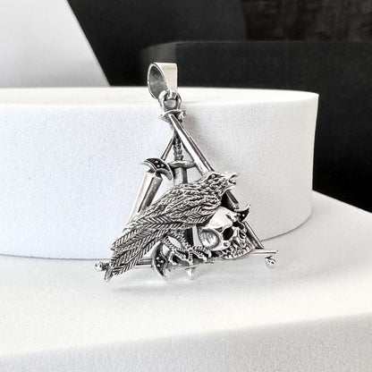 Odin's Raven Viking Raven Bird Crow Pendant/Necklace