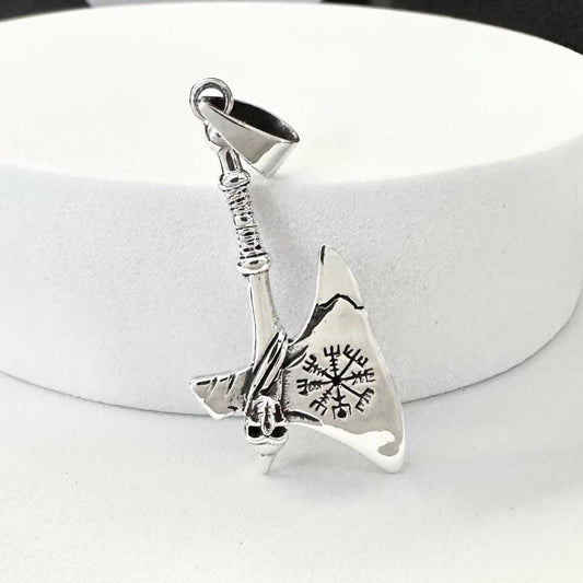 Thor's Hammer Mjölnir Viking Axe Vegvisir Pendant/Necklace