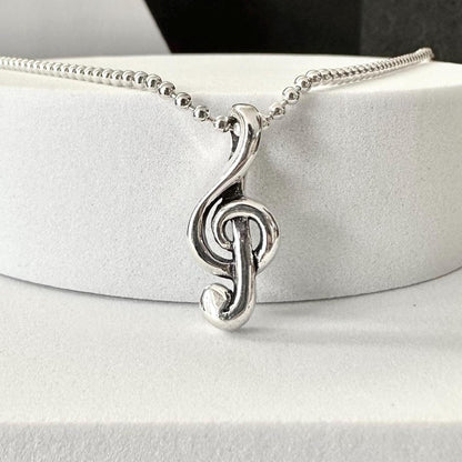 Sol Key Music Note Treble Clef Pendant/Necklace