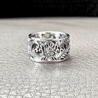 Bali Floral Balinese Flower Filigree Ring