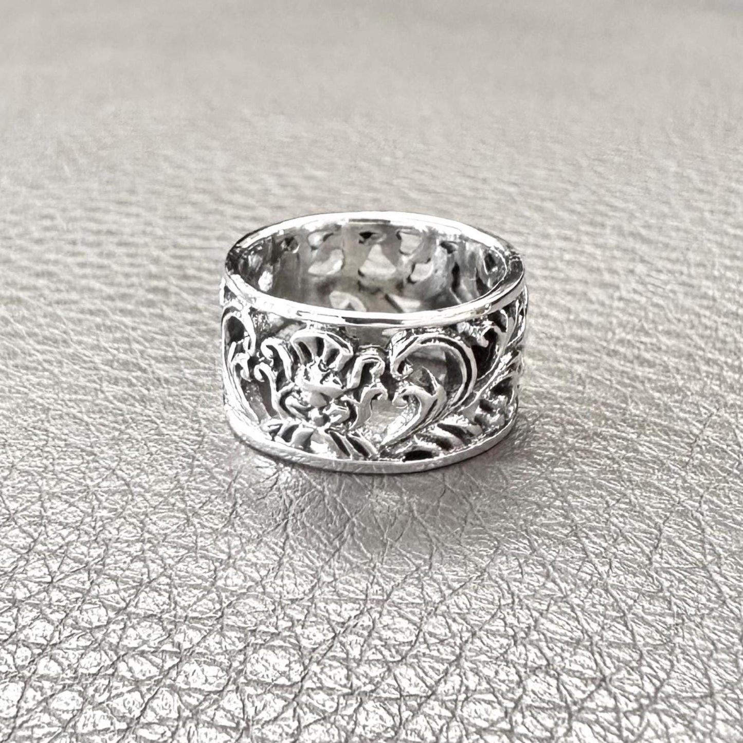 Bali Floral Balinese Flower Filigree Ring