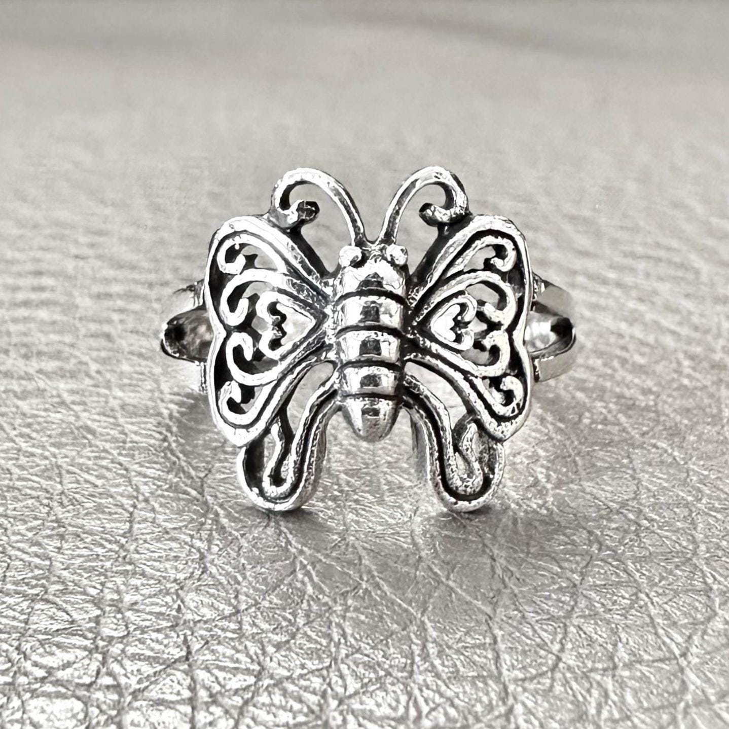 Butterfly Flying Insect Women Ring
