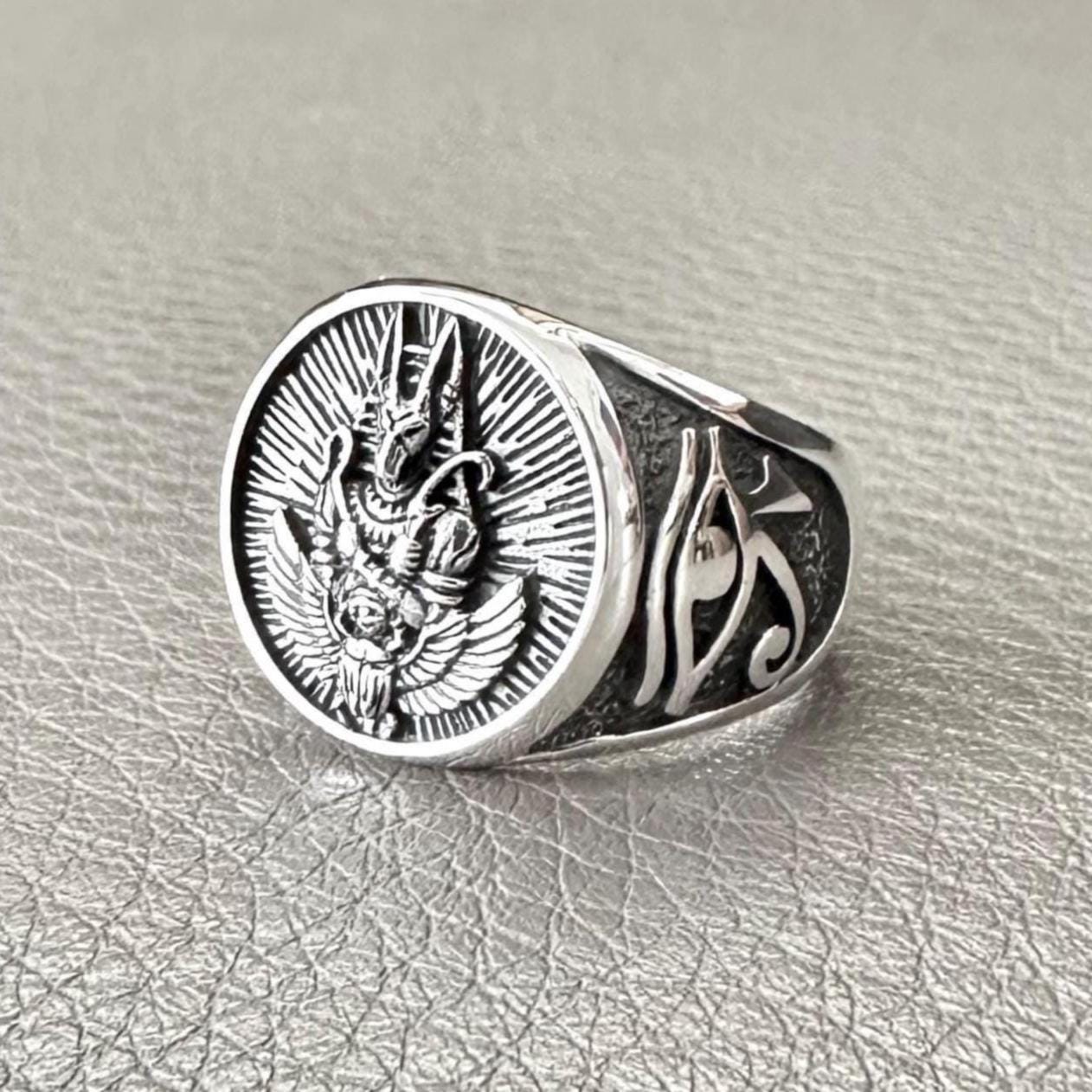 Anubis Egyptian Deity God of Death Talismans Ring