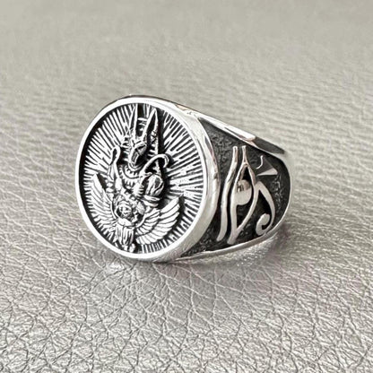 Anubis Egyptian Deity God of Death Talismans Ring