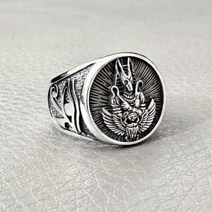 Anubis Egyptian Deity God of Death Talismans Ring