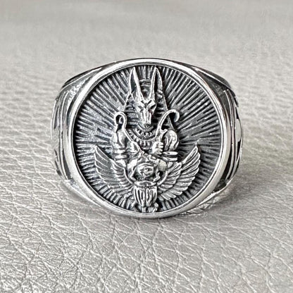 Anubis Egyptian Deity God of Death Talismans Ring