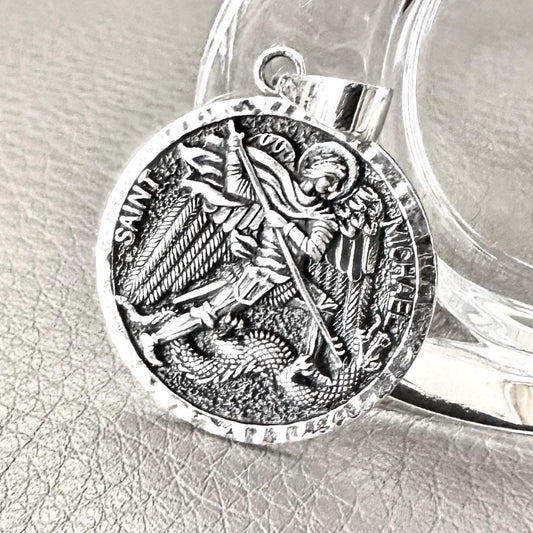 Archangel Saint Michael Christian Guardian Angelo Pendant/Necklace