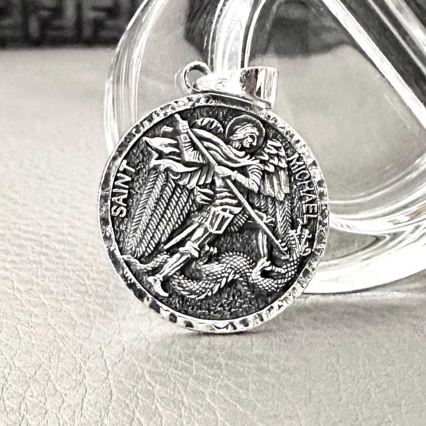 Archangel Saint Michael Christian Guardian Angelo Pendant/Necklace
