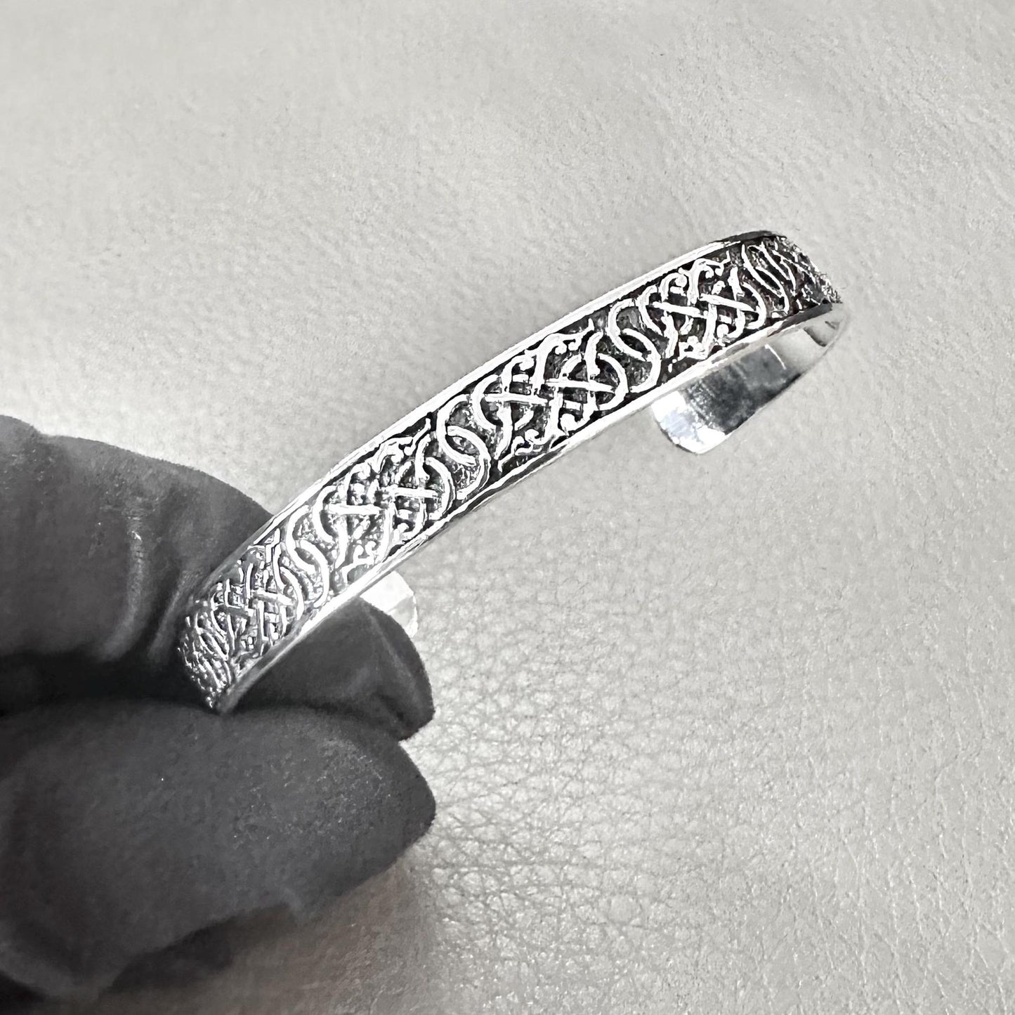 Viking Dragon Celtic Infinity Knot Cuff Bracelet