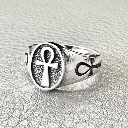 Ankh Egyptian Cross Ankh Key of Life Ring