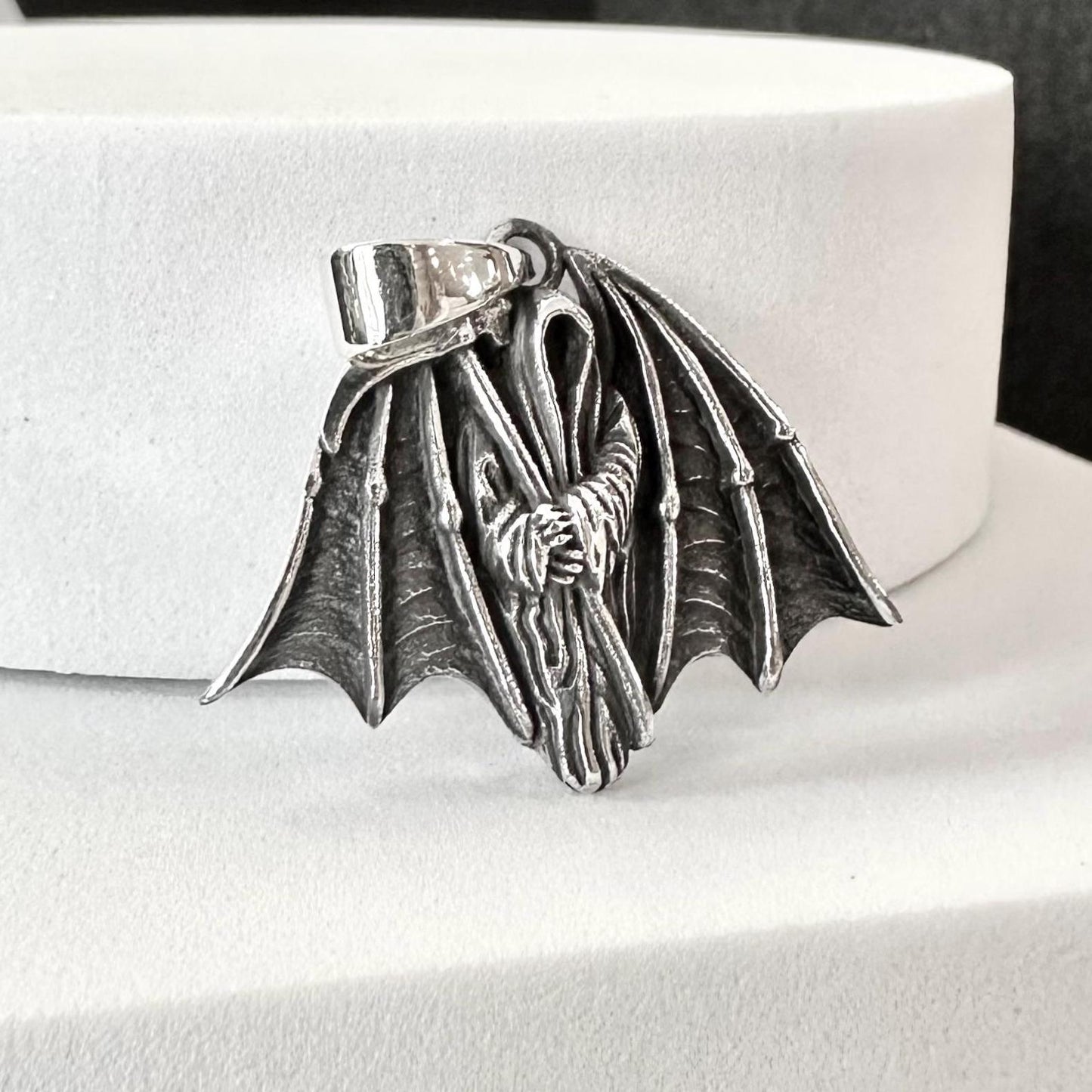 Grim Reaper Gothic Punk Skull Pendant/Necklace