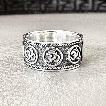 Ohm/Om Ring Buddhism Hindi Talisman Ring\