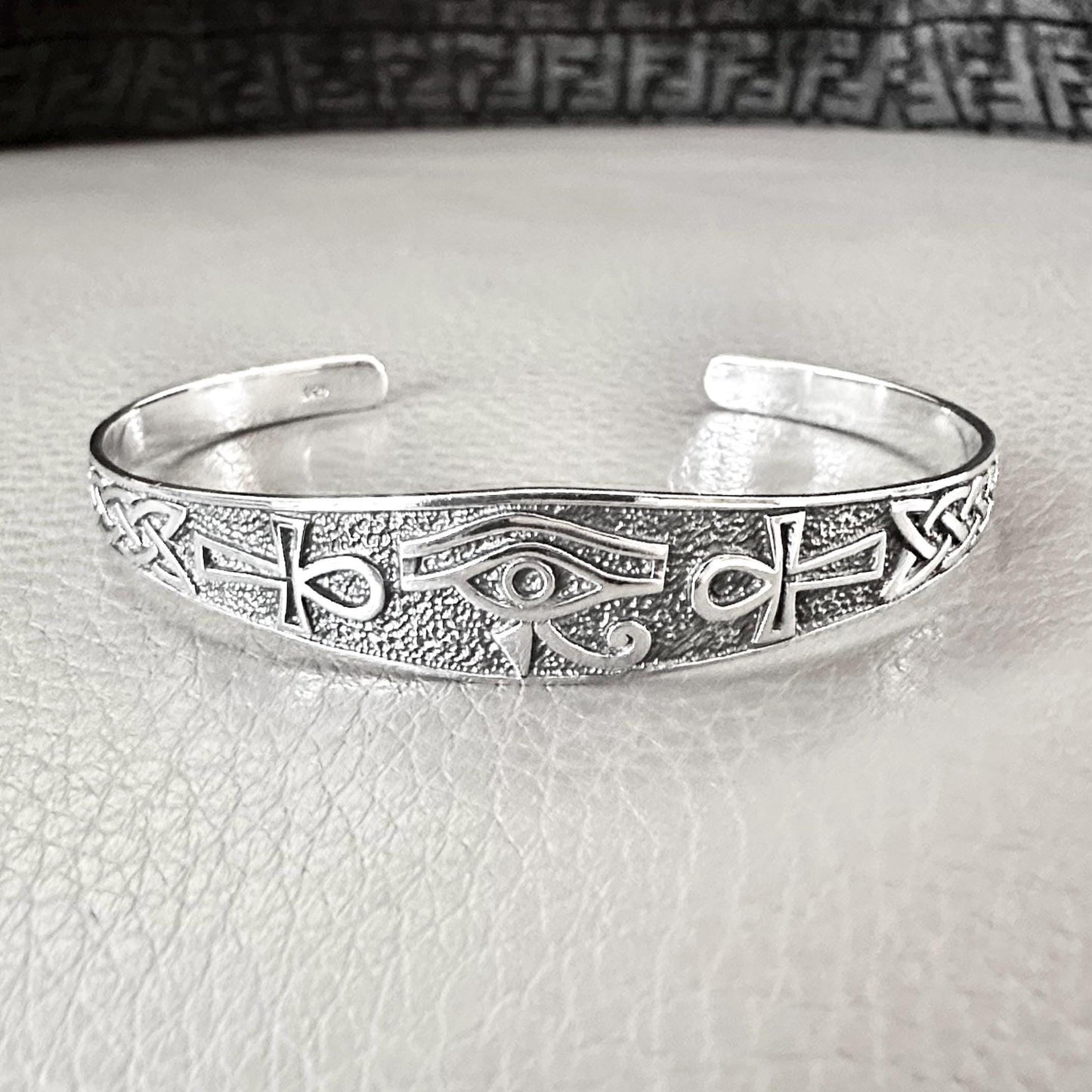 Egypt Eye of Horus Egyptian Ankh Cross Cuff Bracelet