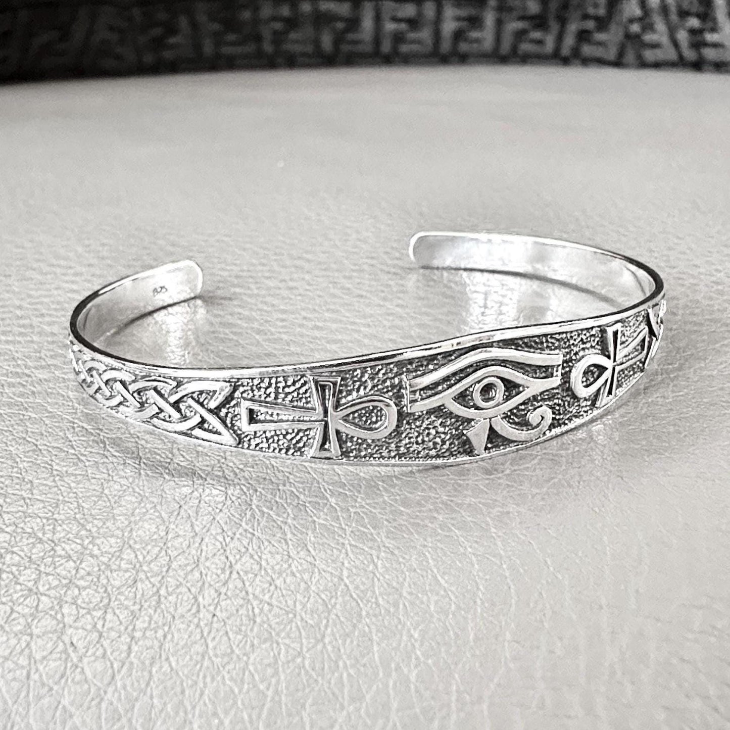 Egypt Eye of Horus Egyptian Ankh Cross Cuff Bracelet