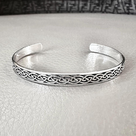 Celtic Knot Infinity Knot Viking Cuff Bracelet