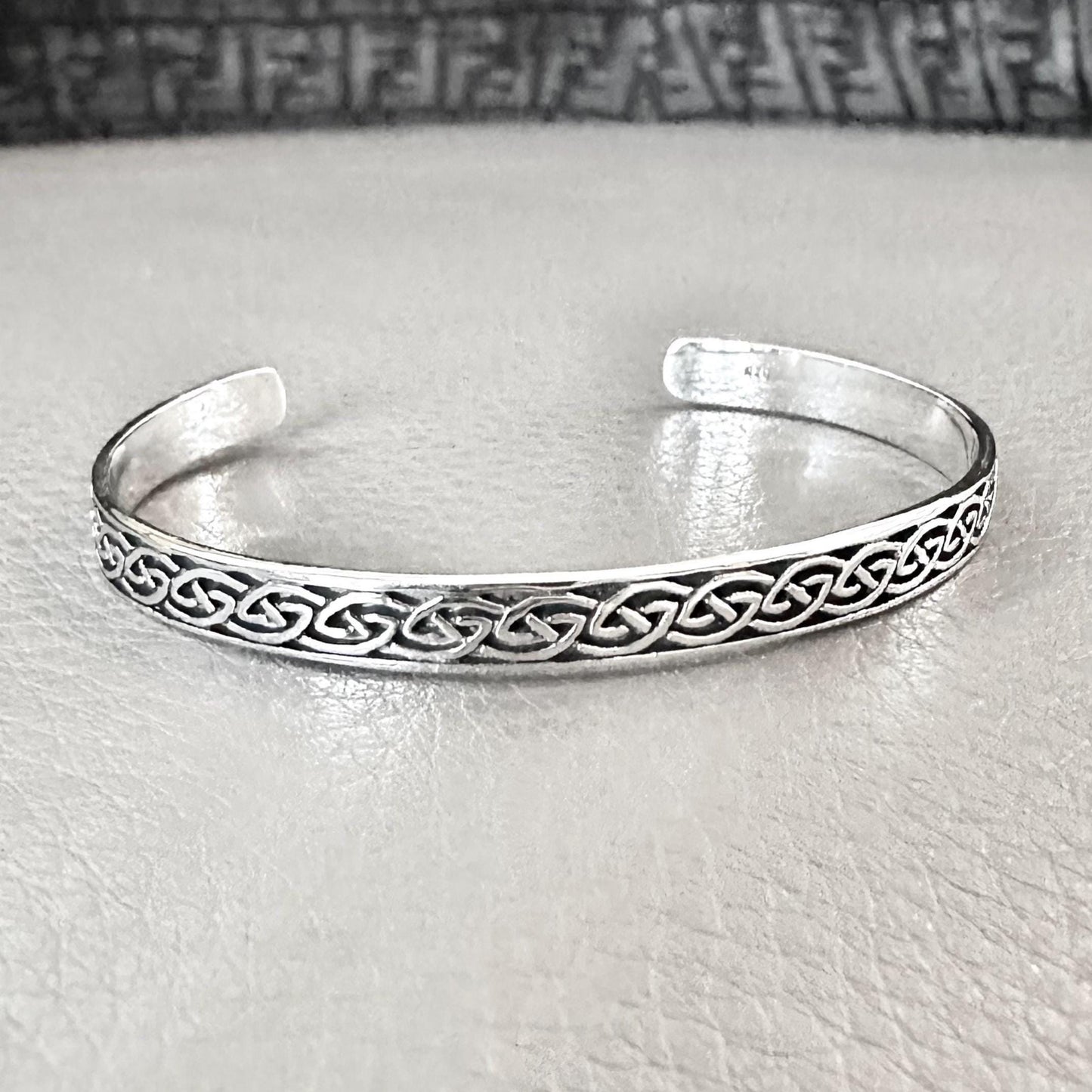 Celtic Knot Infinity Knot Viking Cuff Bracelet