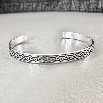 Celtic Knot Infinity Knot Viking Cuff Bracelet