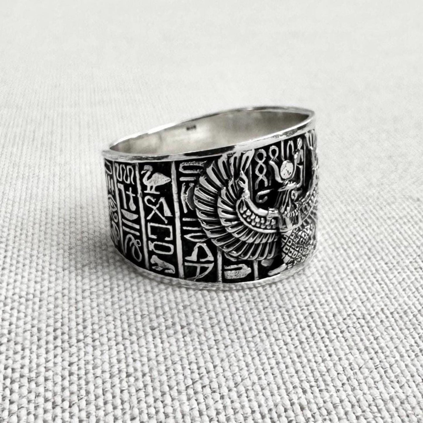 Isis Egyptian Goddess Egypt Deity Aset Talisman Ring
