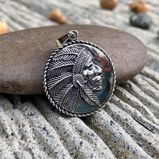 Indian Native American Tribe Chieftain Pendant/Necklace