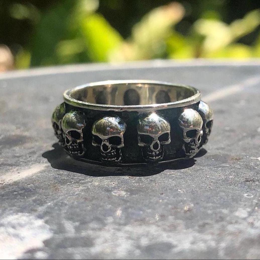 Skull Biker Gothic Punk Ring