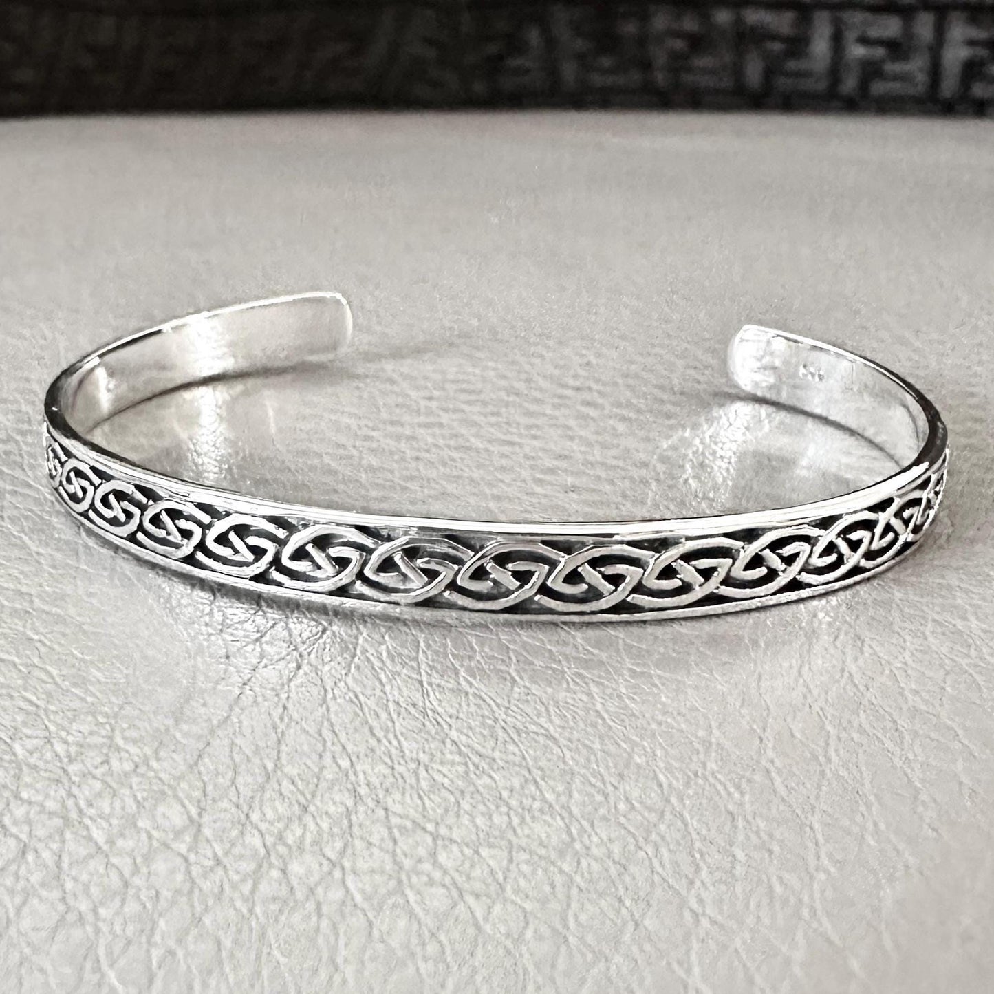 Celtic Knot Infinity Knot Viking Cuff Bracelet