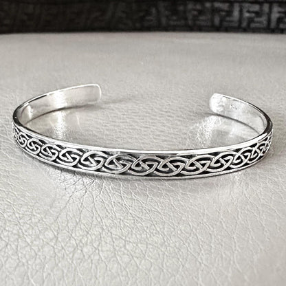 Celtic Knot Infinity Knot Viking Cuff Bracelet