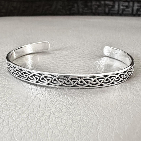 Celtic Knot Infinity Knot Viking Cuff Bracelet