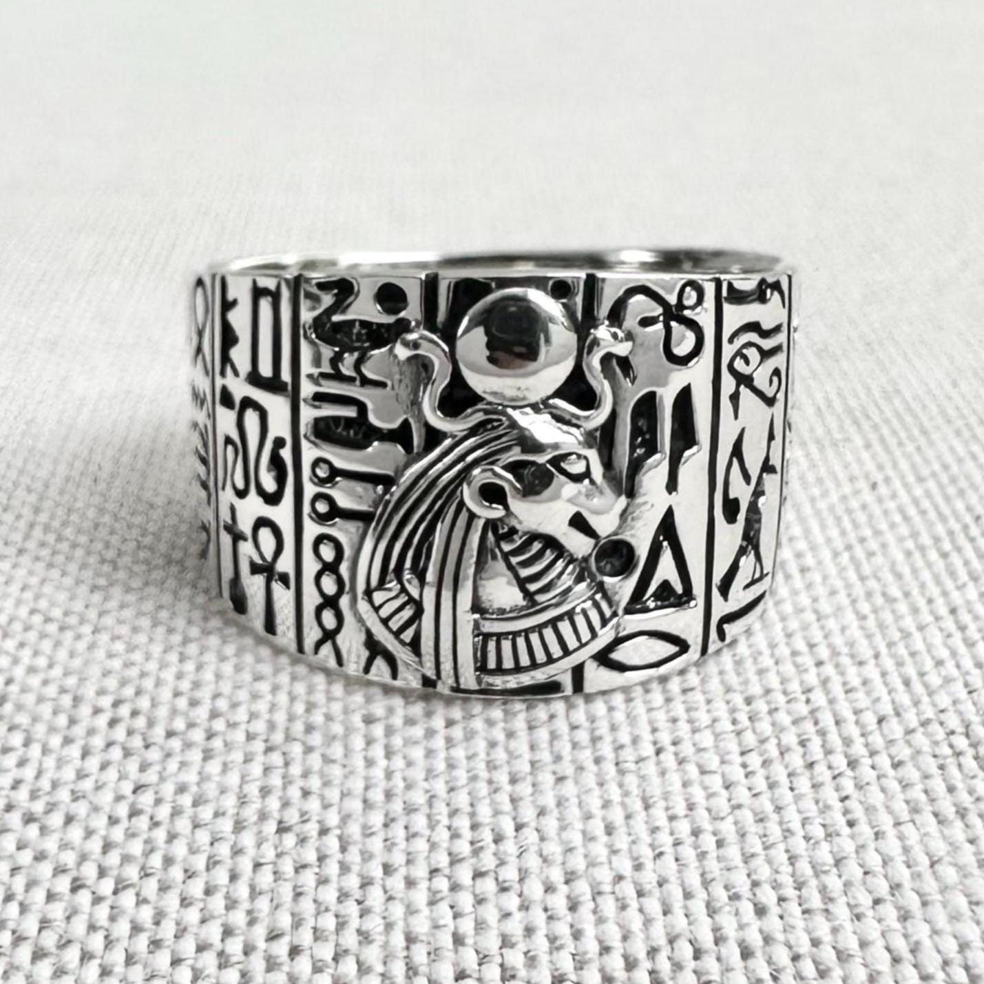 Sekhmet Egyptian Goddess Lion Deity Ring