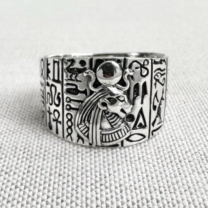 Sekhmet Egyptian Goddess Lion Deity Ring